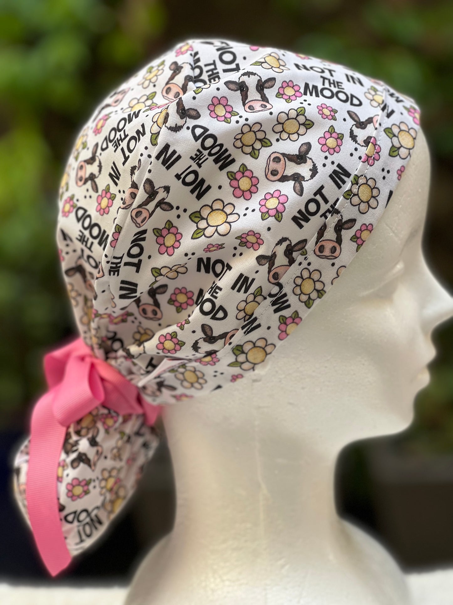 Not in the Mood Ponytail Scrub Cap