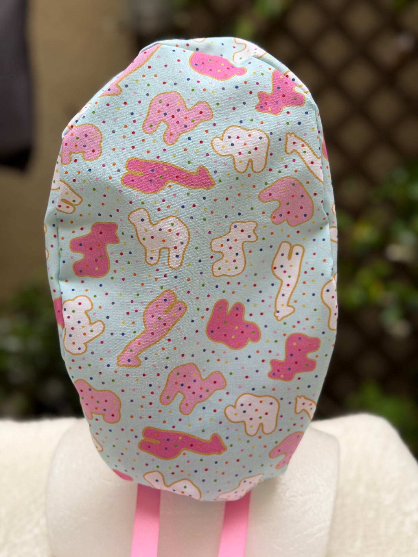 Animal Crackers Ponytail Scrub Cap
