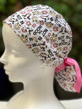 Load image into Gallery viewer, Not in the Mood Ponytail Scrub Cap
