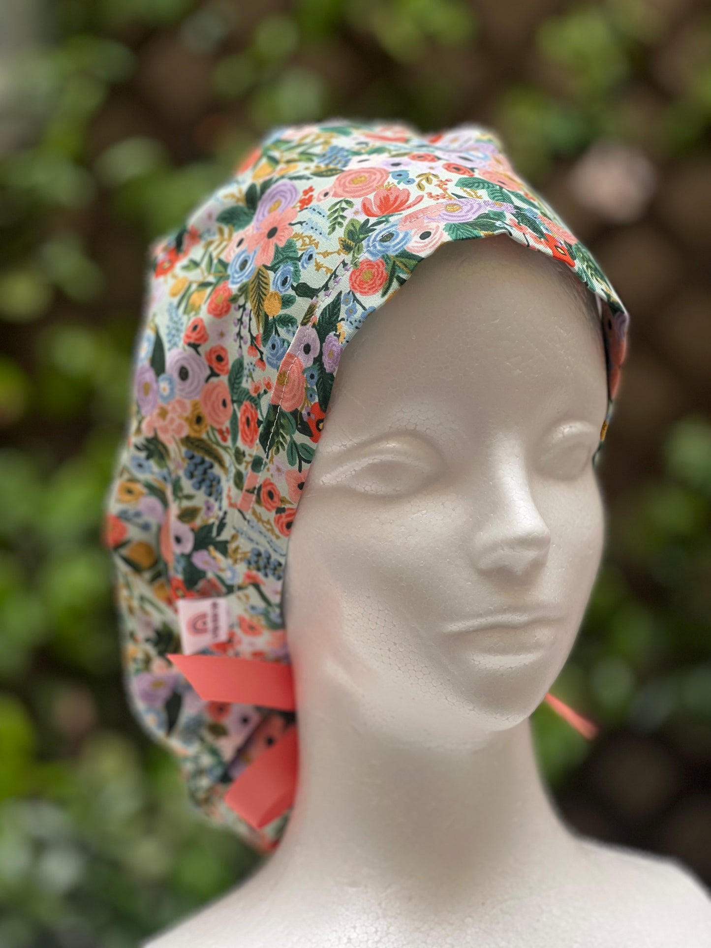 Morgan ponytail scrub cap, mint mini