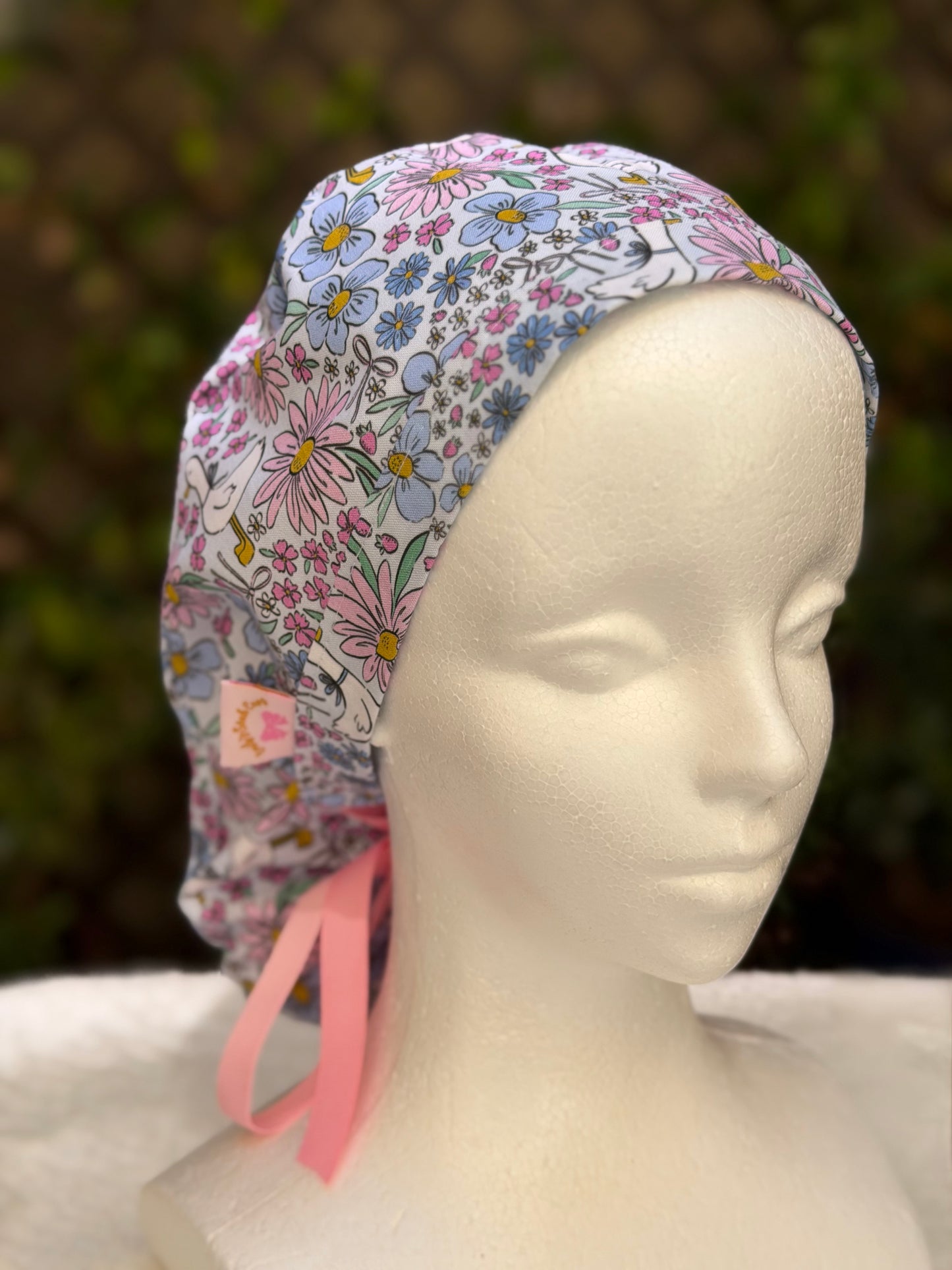 Purple goose Ponytail Scrub Cap (Copy)