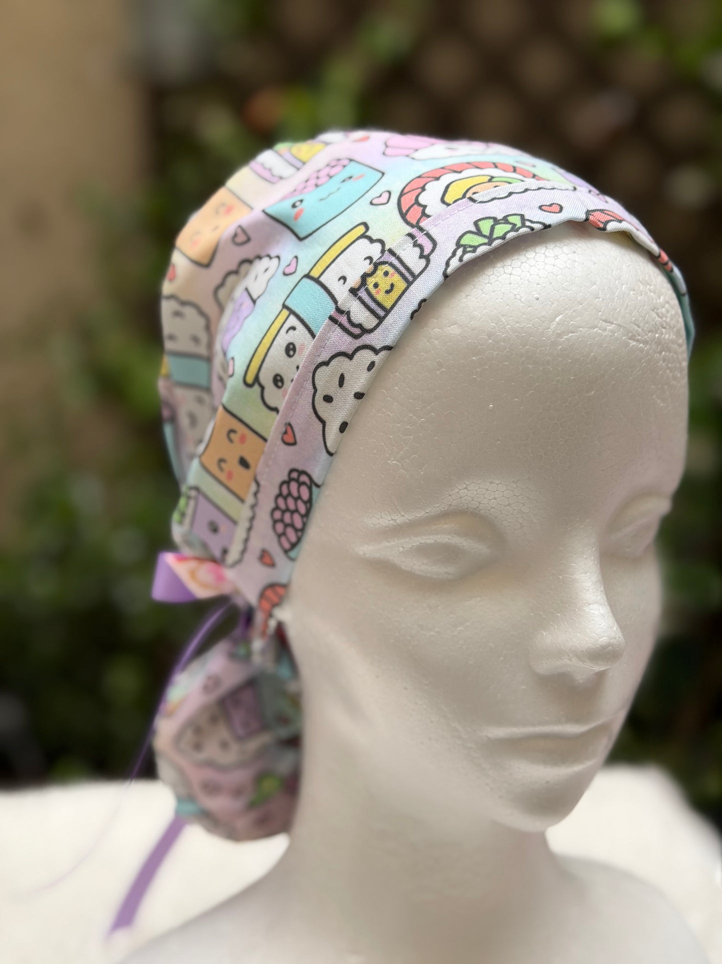 Kawaii Sushi Scrub Cap