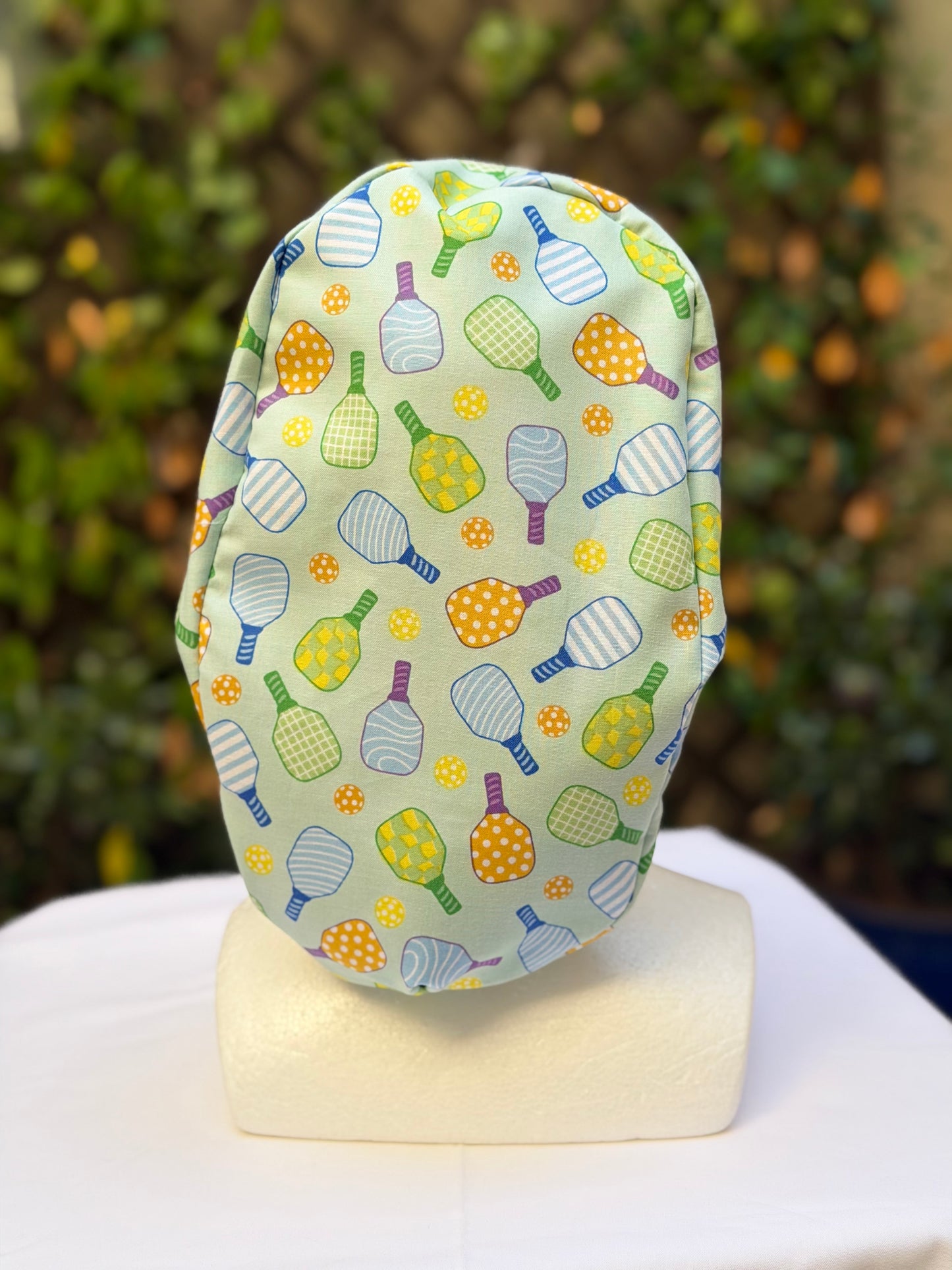 Pickleball Ponytail Scrub Cap