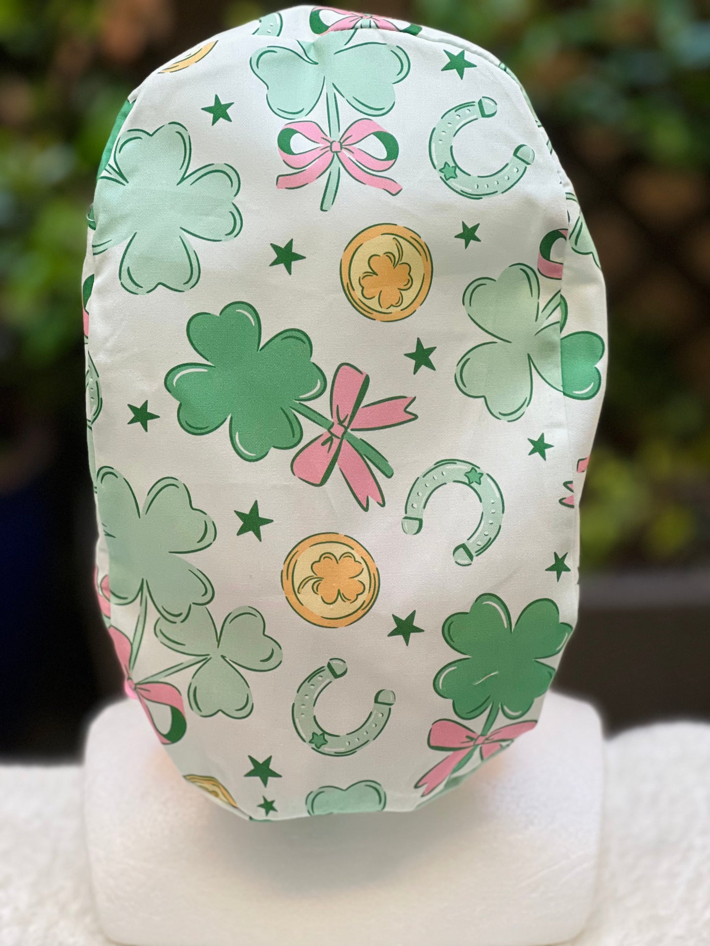 Feeling Lucky Ponytail Scrub Cap