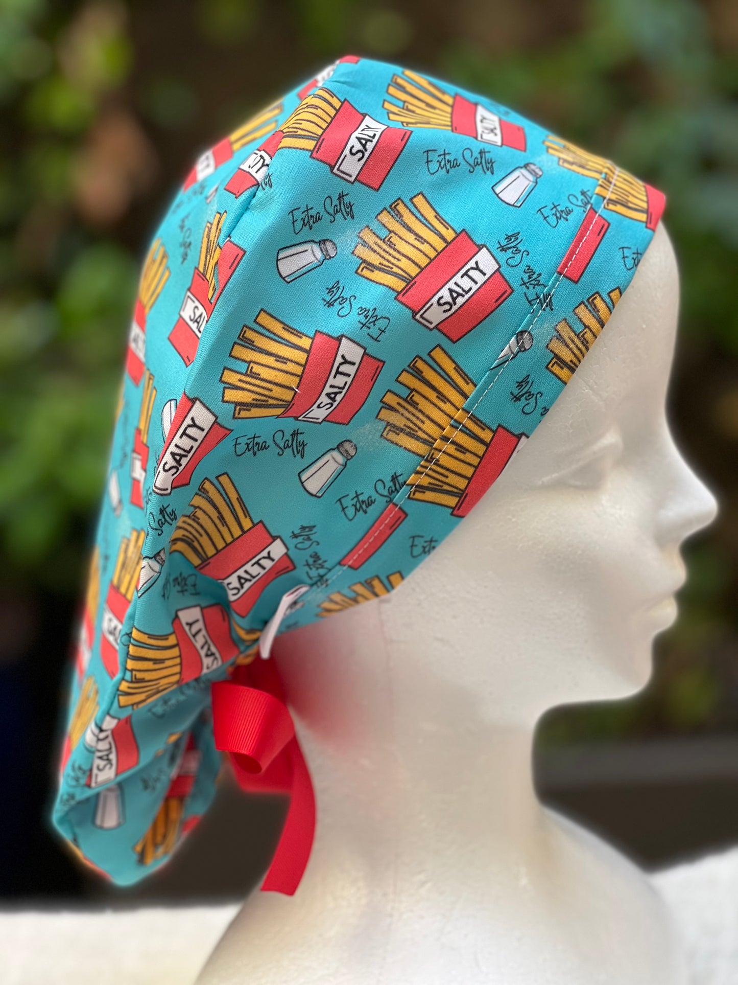 Salty Ponytail Scrub Cap