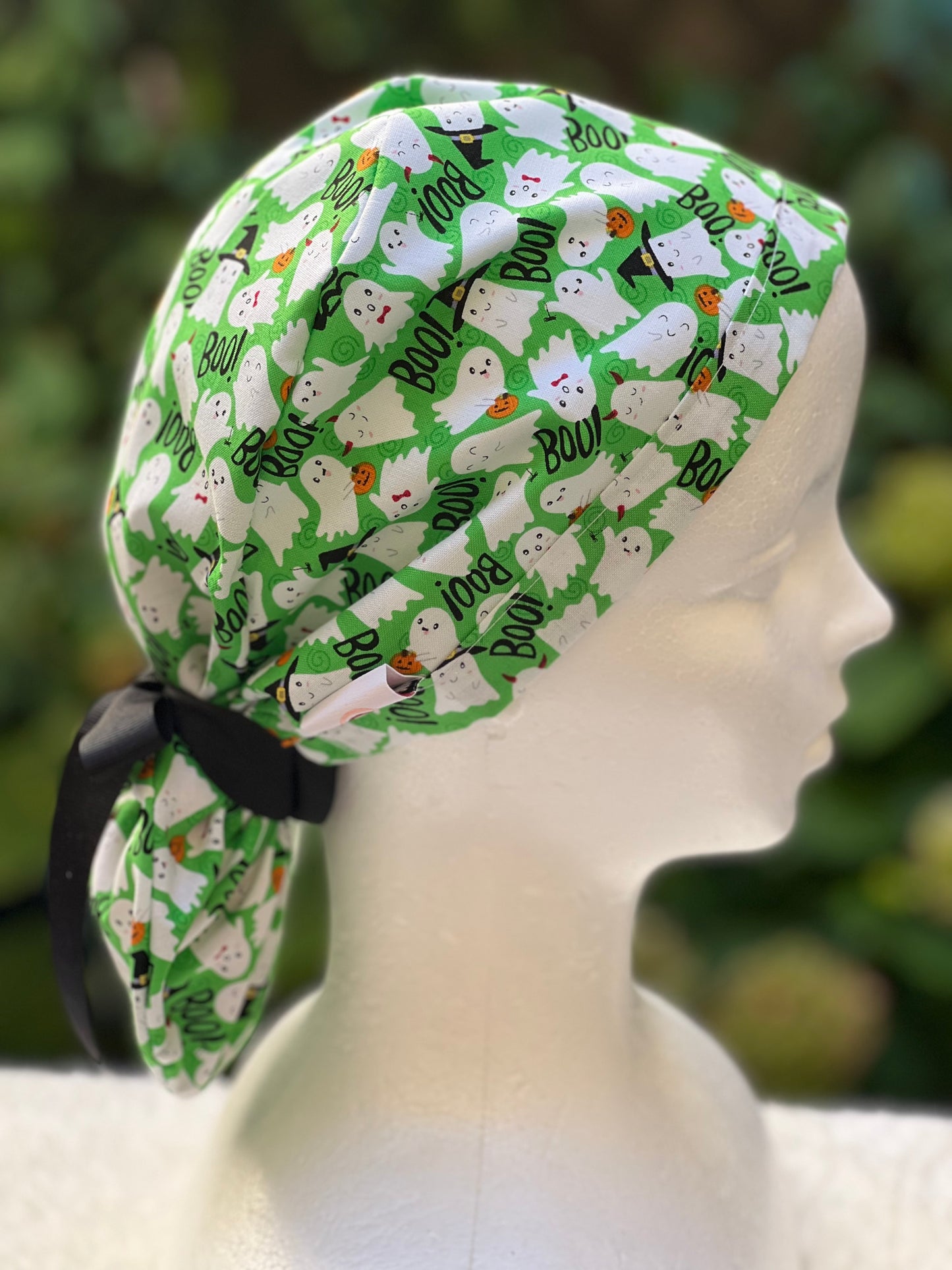 Green Ghosts scrub cap