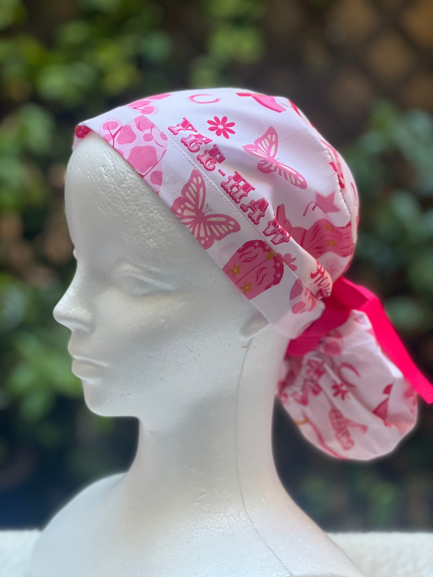 Raffy Ponytail Scrub Cap