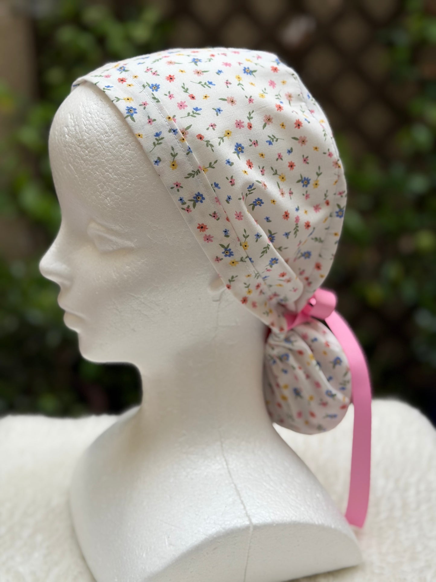 Spring 4 Ponytail Scrub Cap
