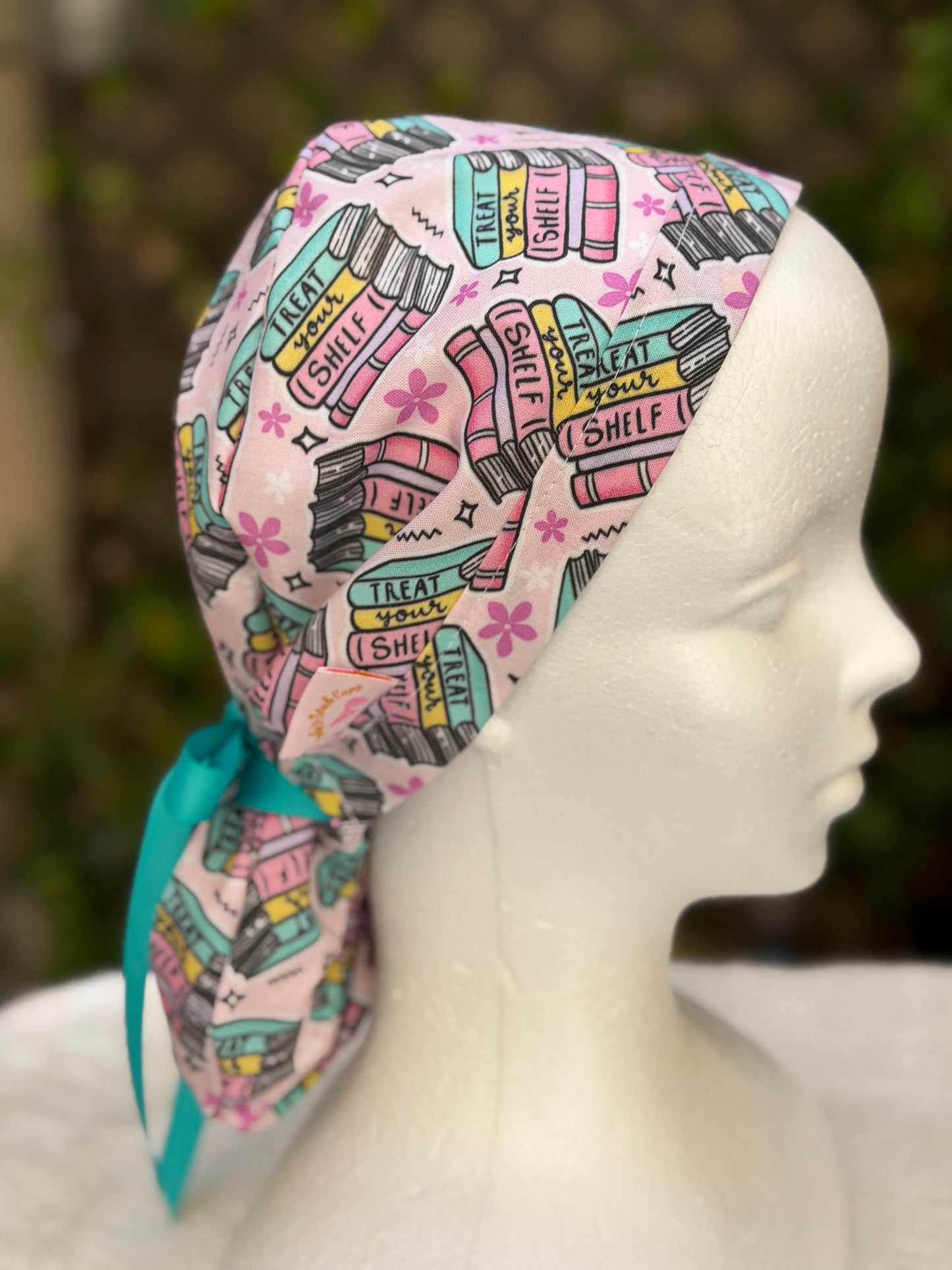 Book Lover  Ponytail Scrub Cap (Copy)