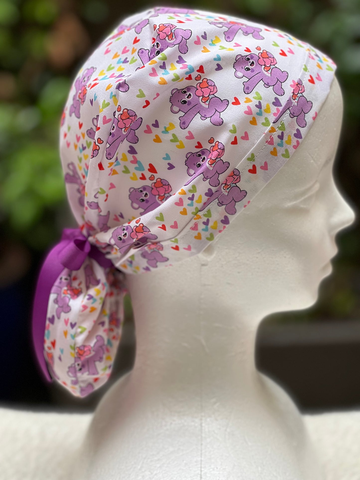 Care Bears Valentines scrub cap