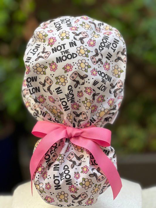 Not in the Mood Ponytail Scrub Cap