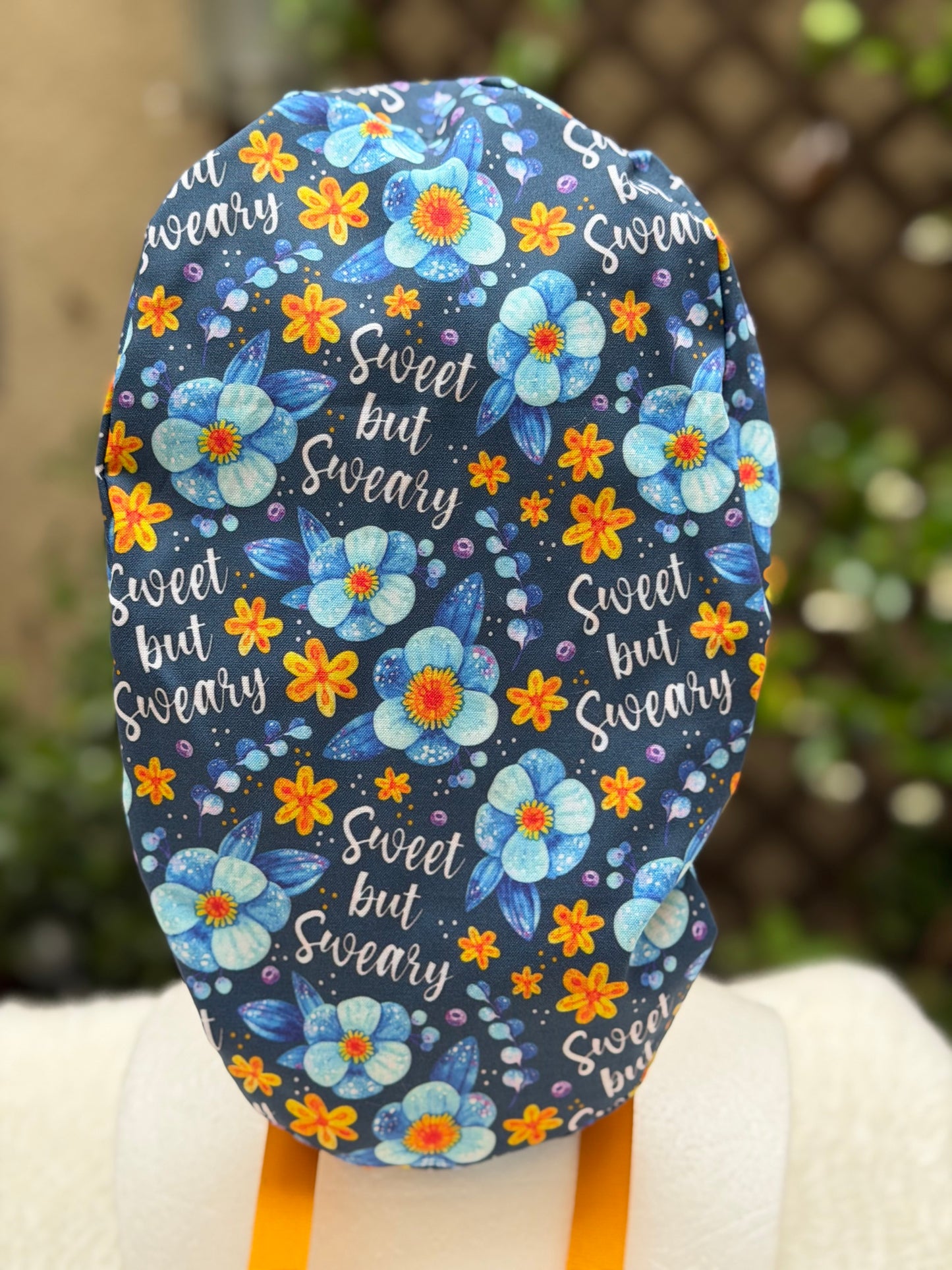 Sweet but Sweary Ponytail Scrub Cap