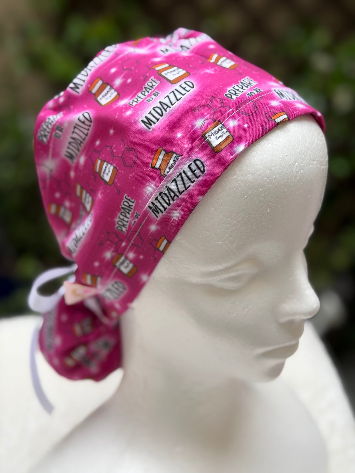 Midazzled Anesthesia Ponytail Scrub Cap