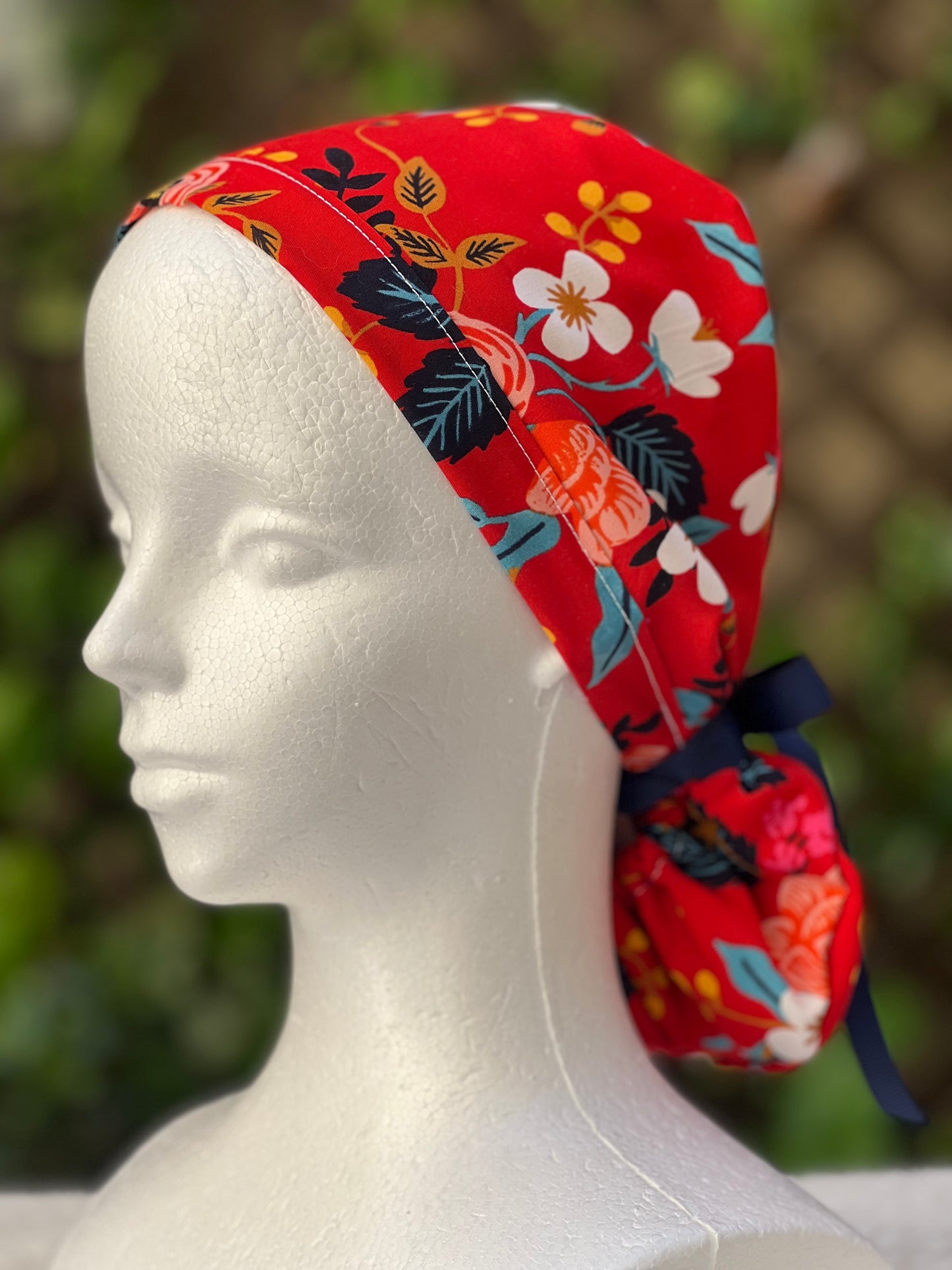 Shannon ponytail scrub cap