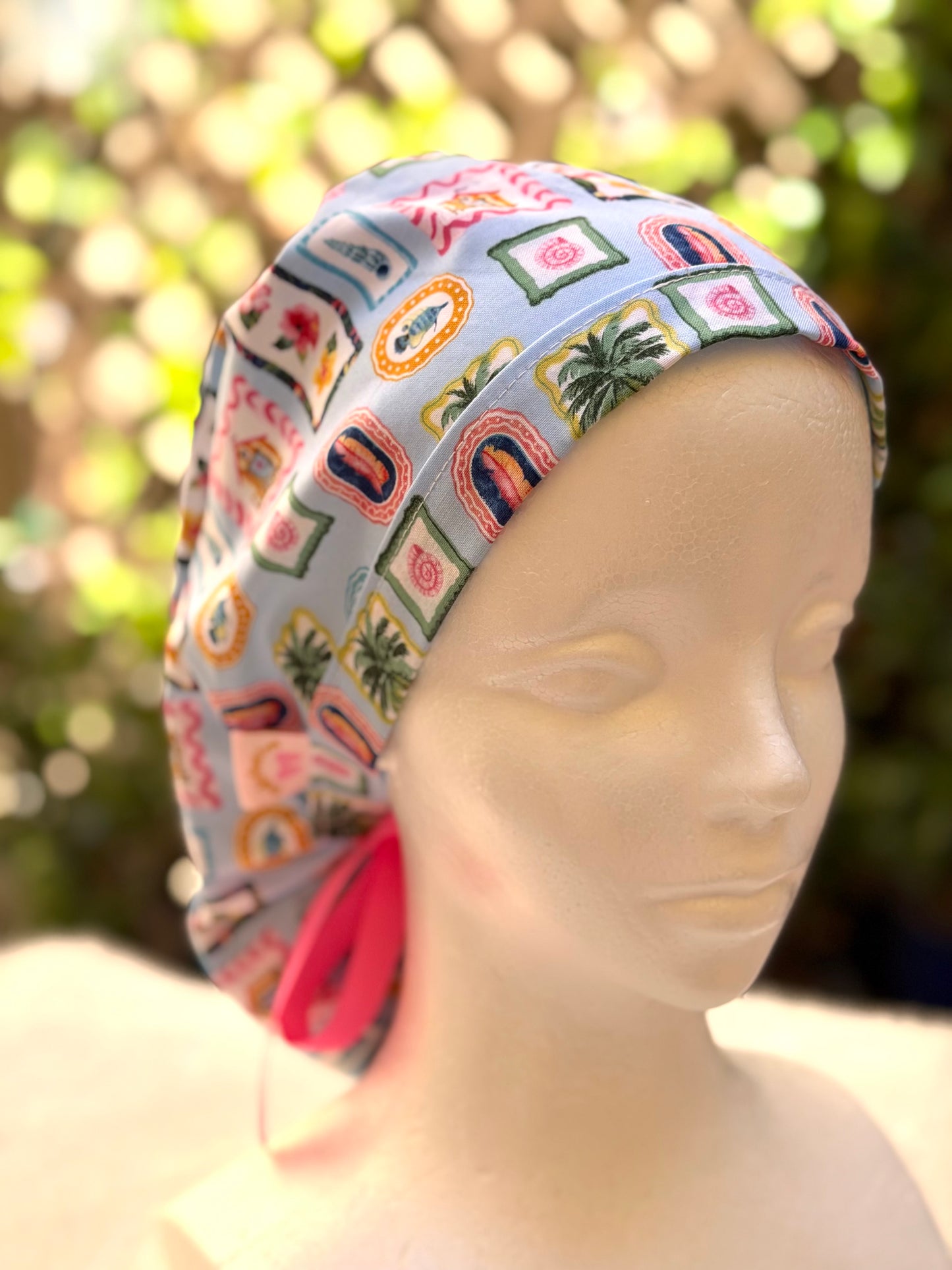 Summer Ponytail Scrub Cap