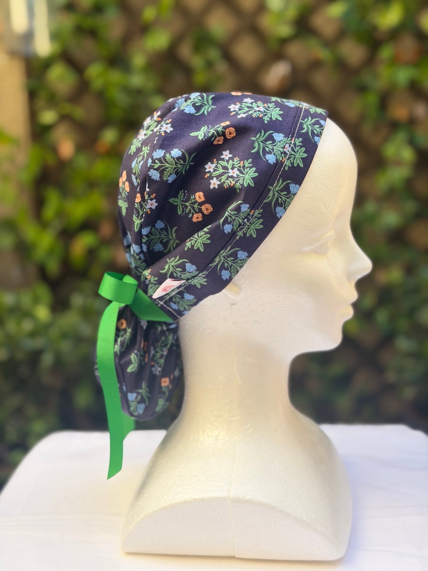 Regina ponytail scrub cap