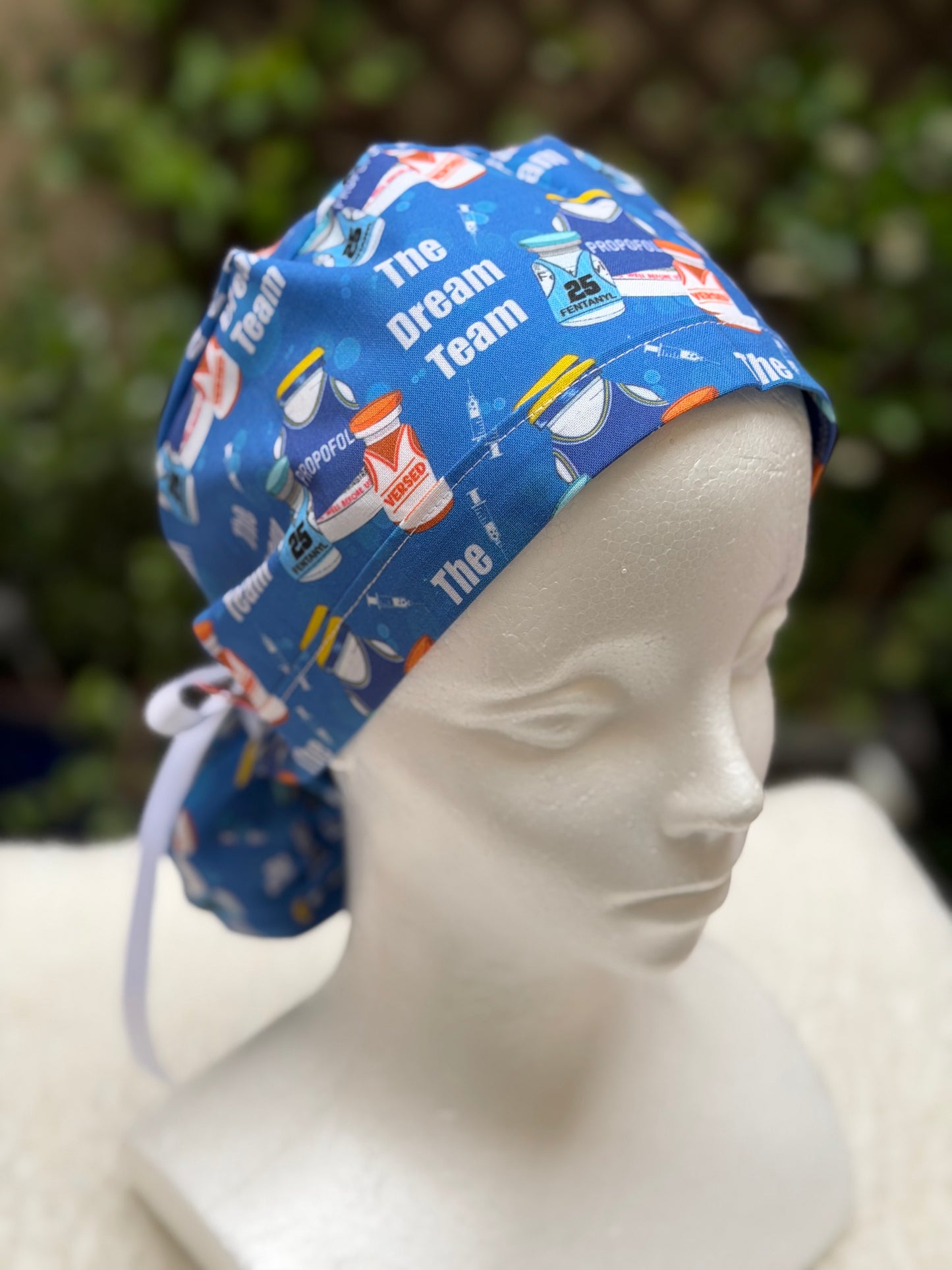 The Dream Team Anesthesia Ponytail Scrub Cap