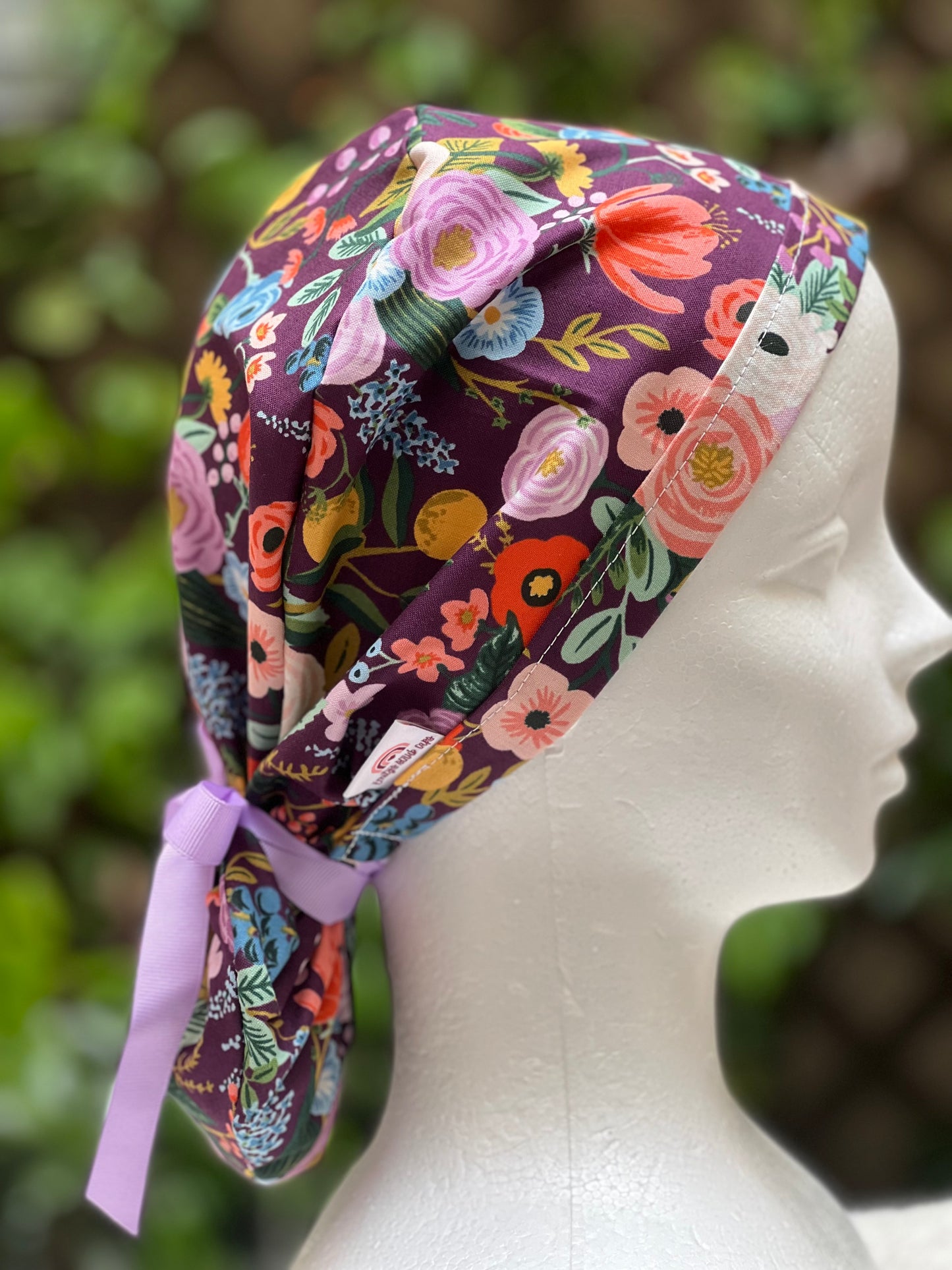 Abi ponytail scrub cap