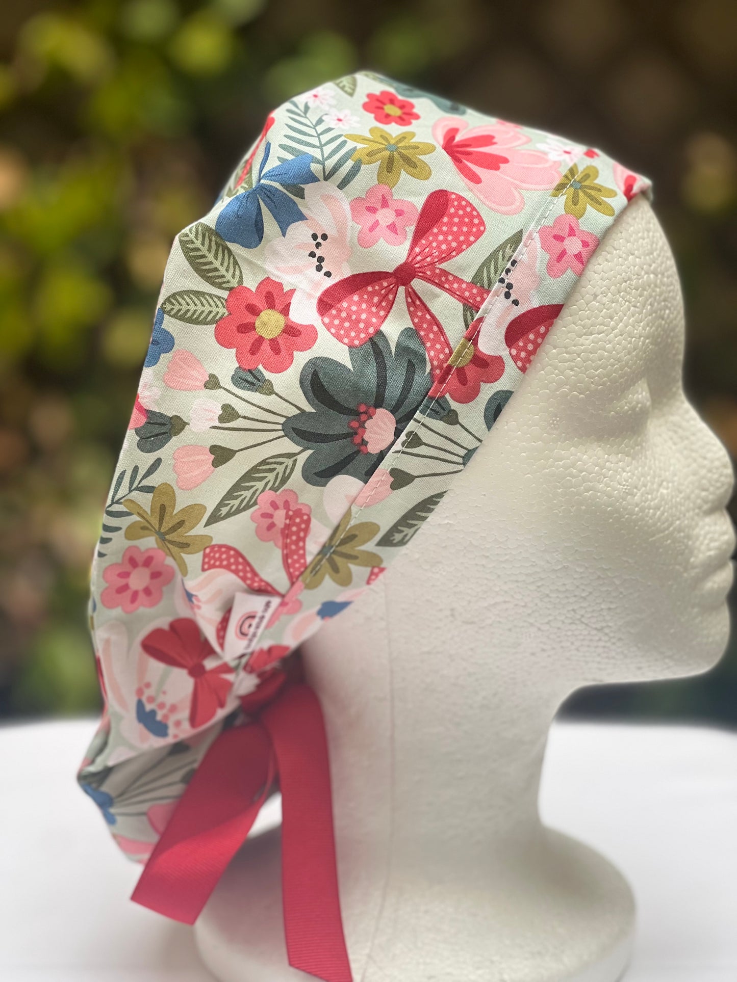 Abigail ponytail scrub cap