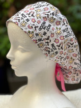 Load image into Gallery viewer, Not in the Mood Ponytail Scrub Cap
