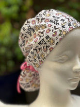 Load image into Gallery viewer, Not in the Mood Ponytail Scrub Cap
