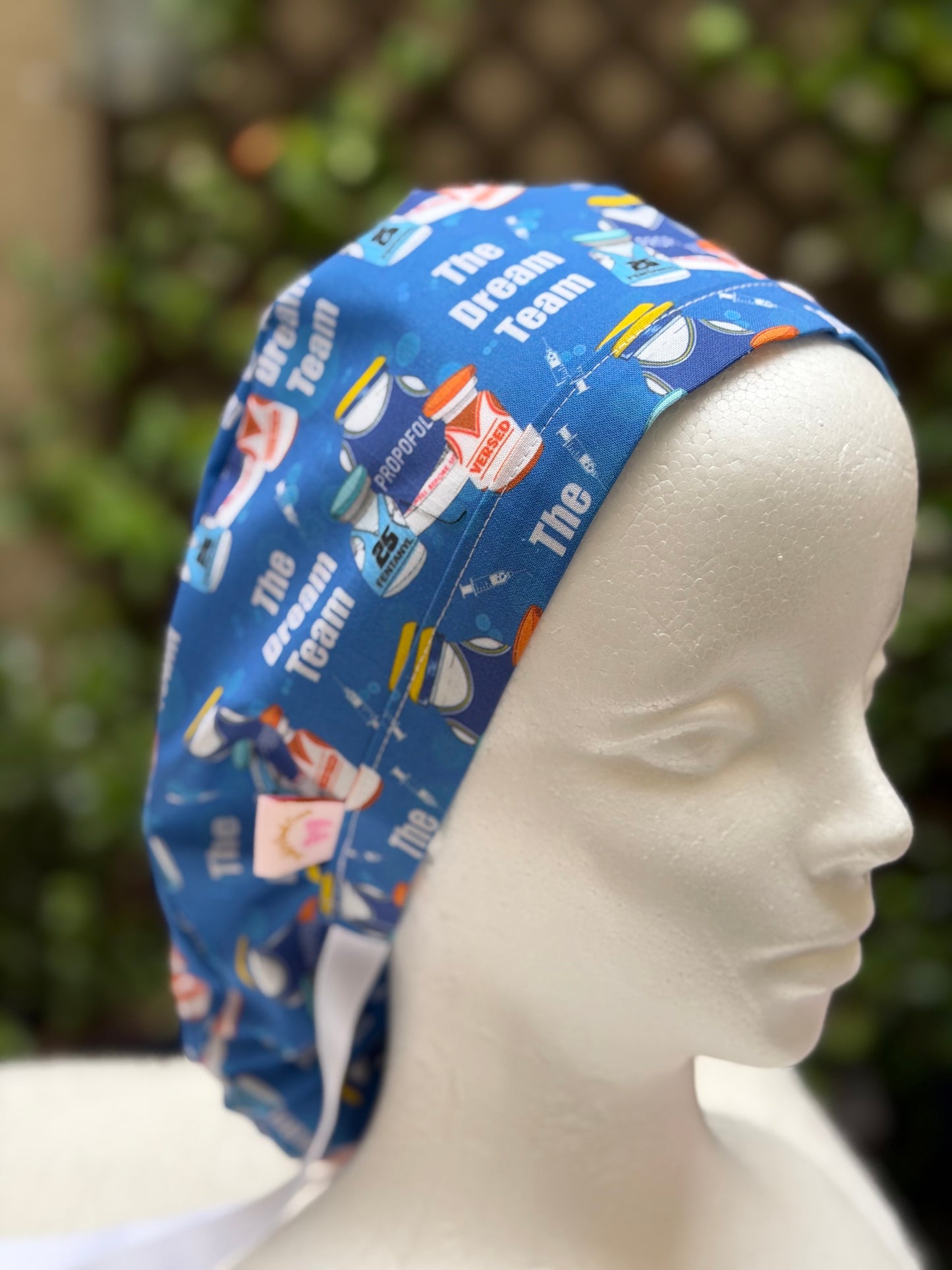 The Dream Team Anesthesia Ponytail Scrub Cap