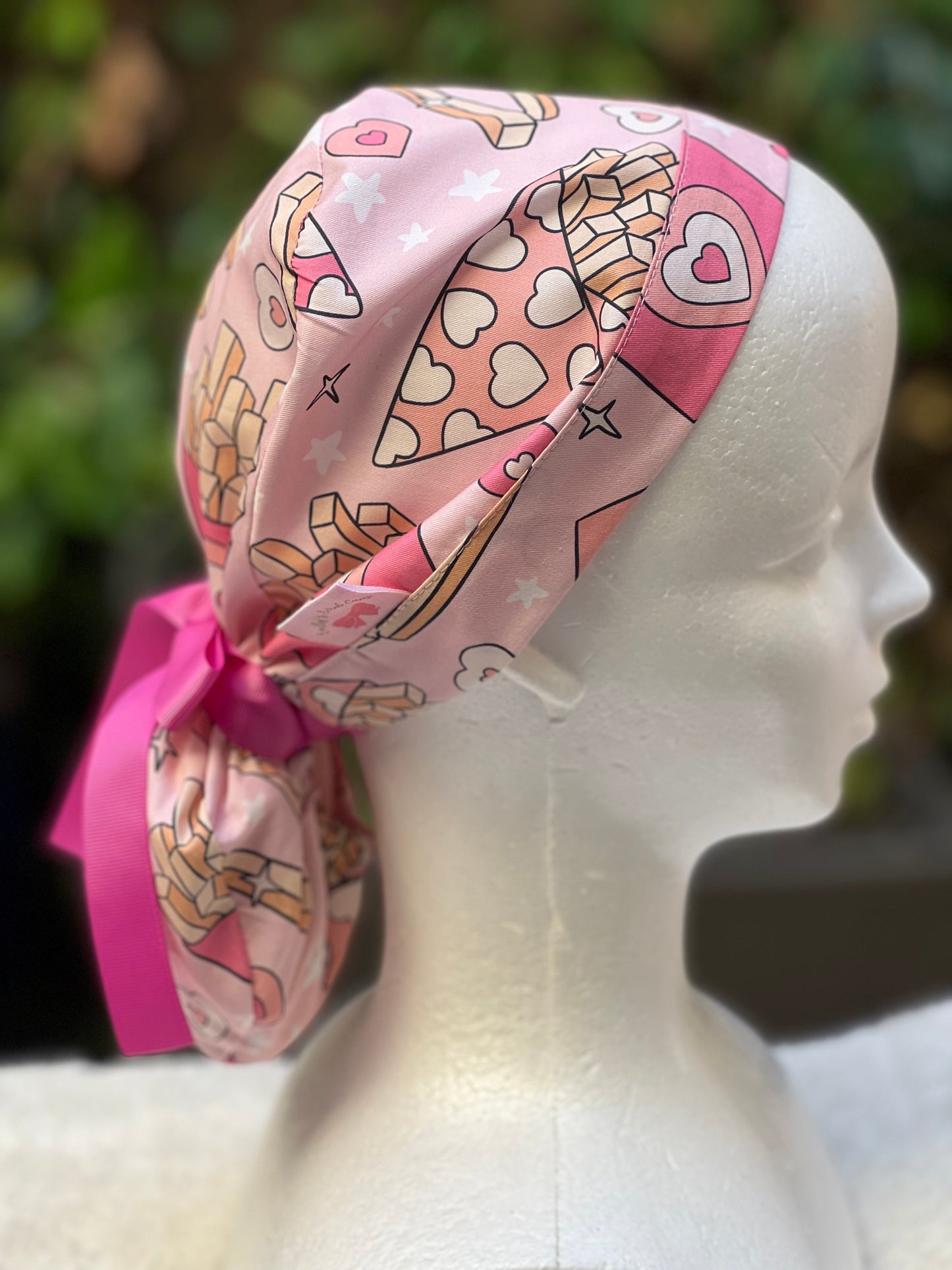 Fries before Guys Ponytail Scrub Cap