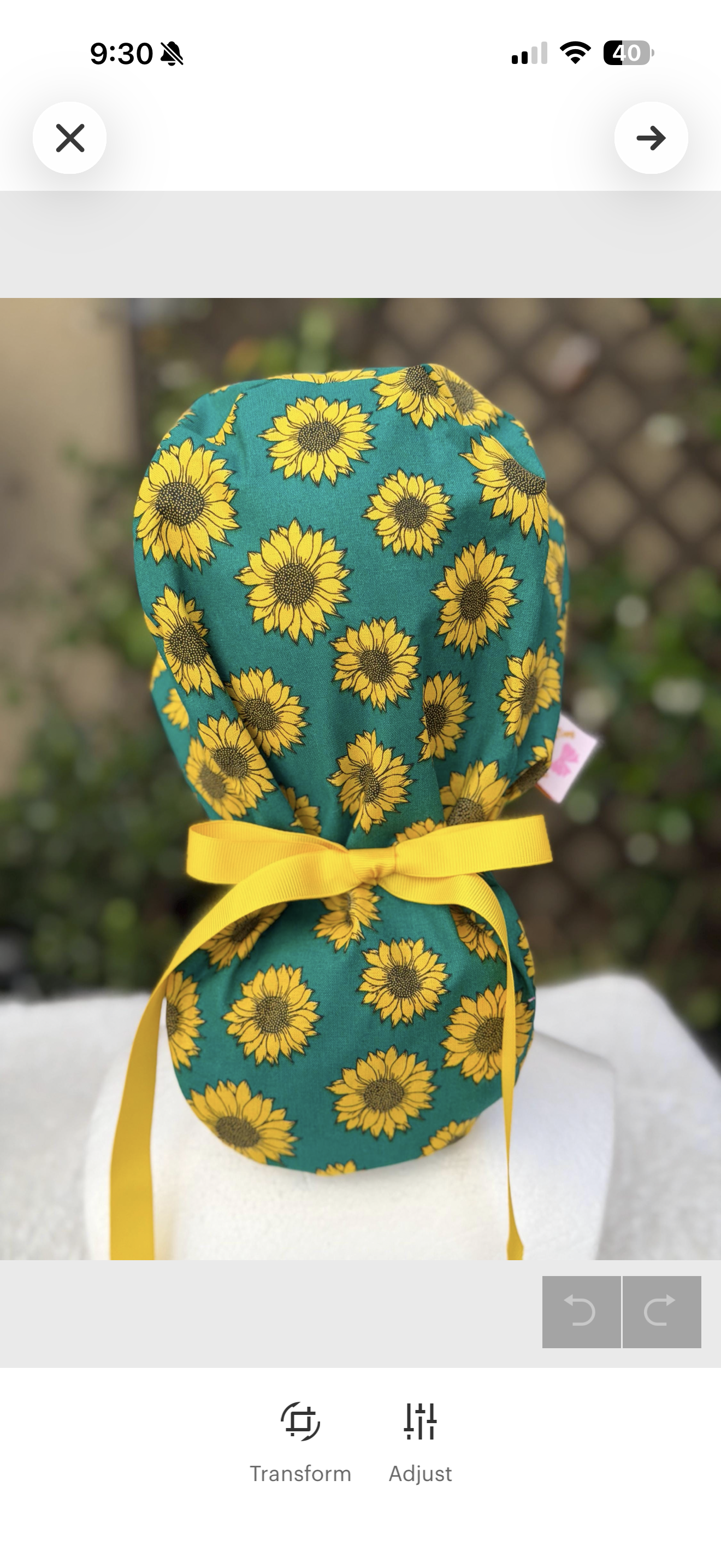 Ruth Ponytail Scrub Cap