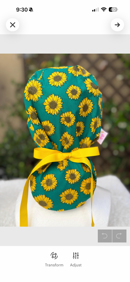 Ruth Ponytail Scrub Cap