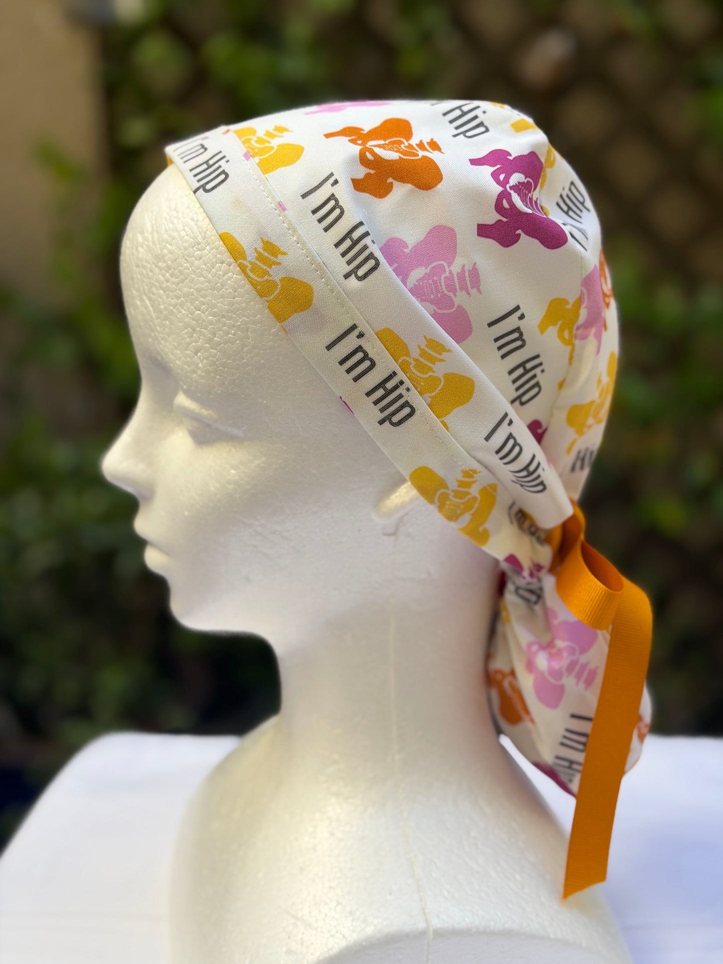 I’m hip Ponytail Scrub Cap