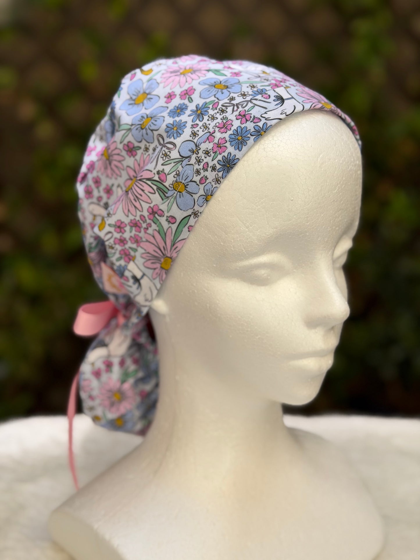 Purple goose Ponytail Scrub Cap (Copy)