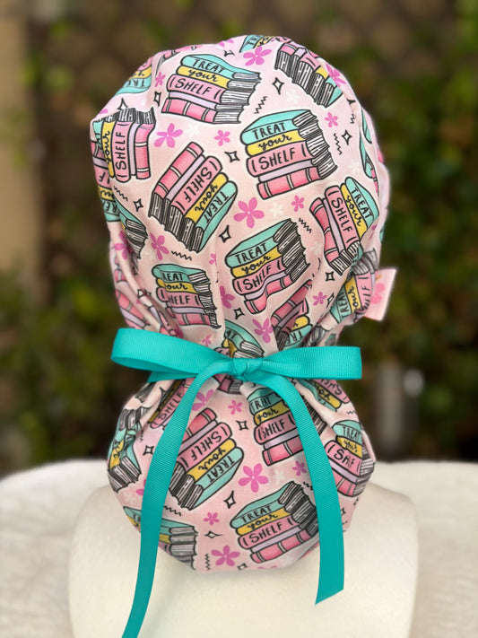 Book Lover  Ponytail Scrub Cap (Copy)