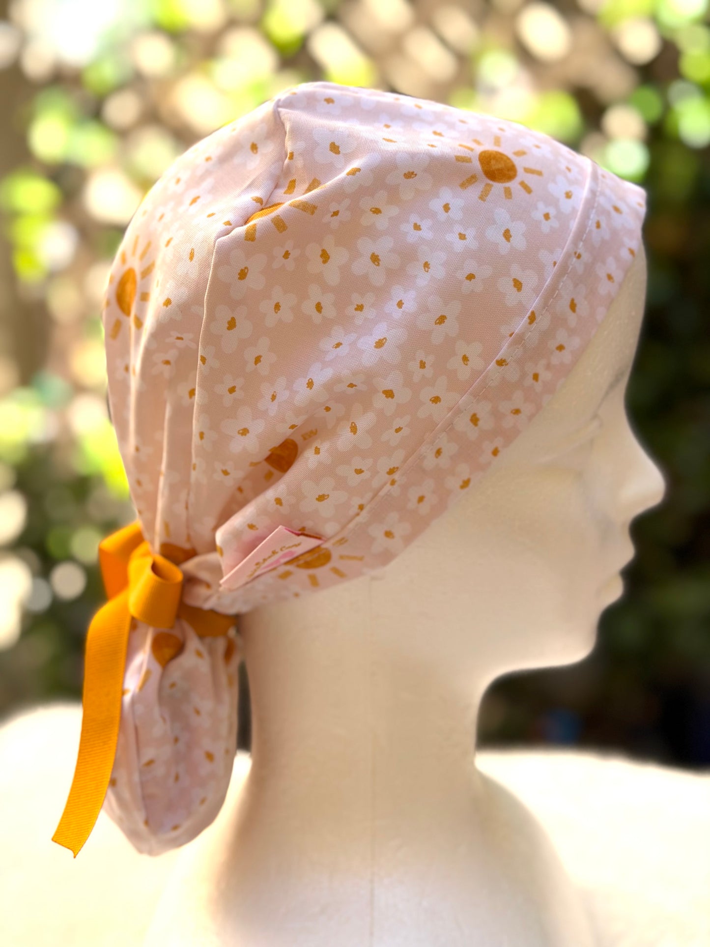 Summer Ponytail Scrub Cap