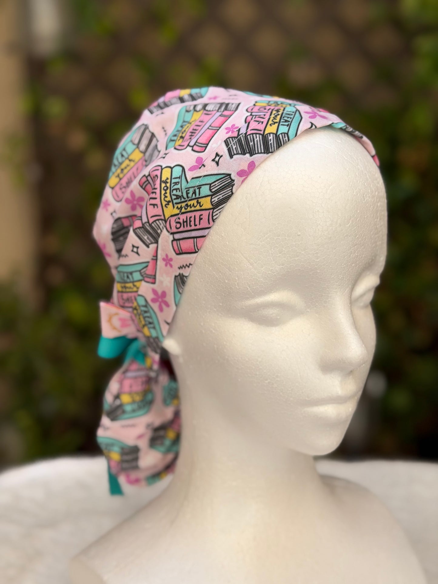 Book Lover  Ponytail Scrub Cap (Copy)