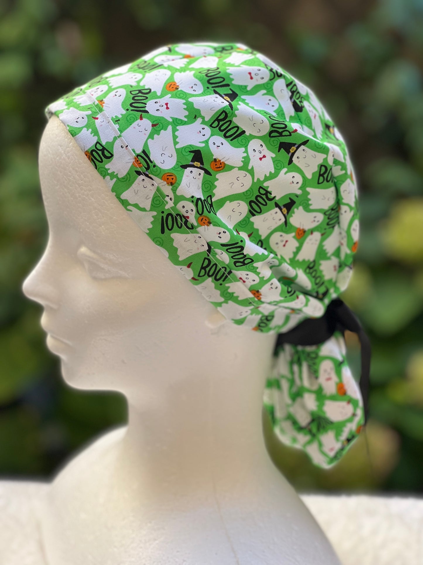 Green Ghosts scrub cap