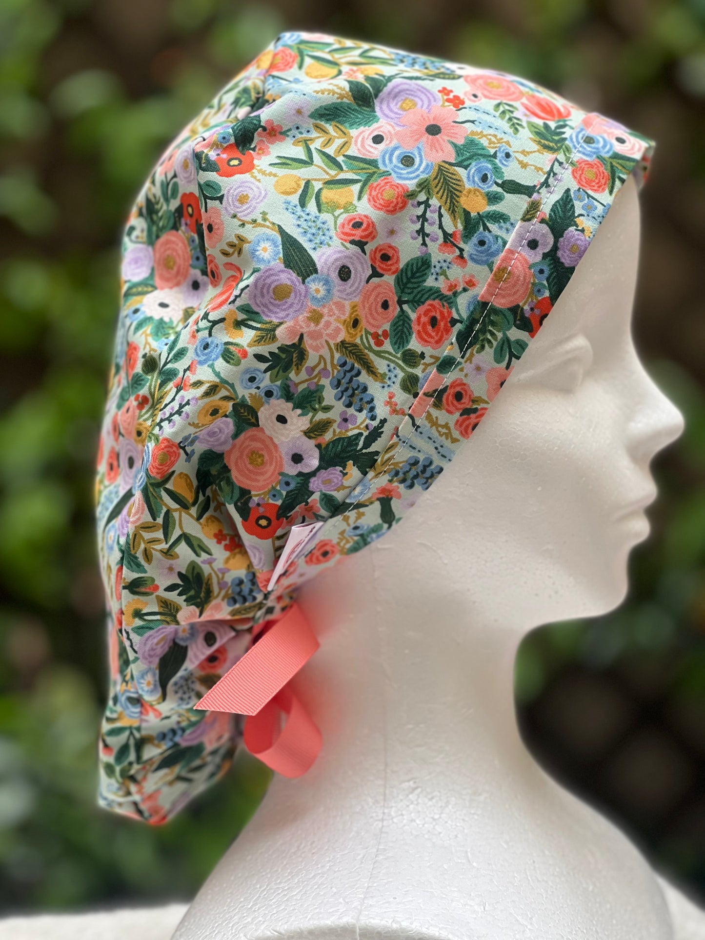 Morgan ponytail scrub cap, mint mini