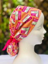 Load image into Gallery viewer, Hey Anesthesia Ponytail Scrub Cap
