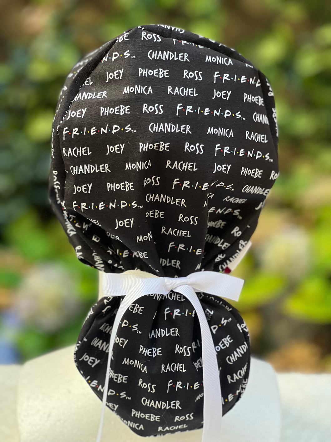 Friends ponytail scrub cap