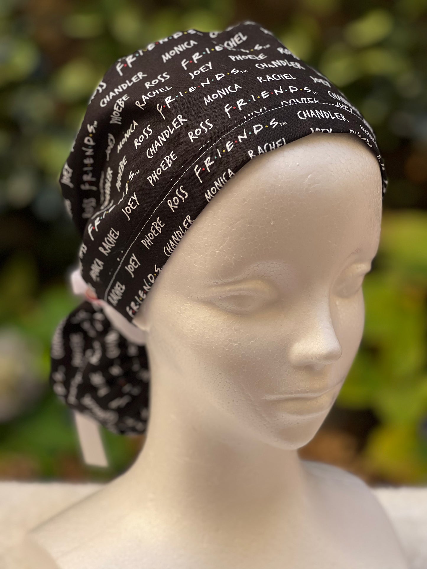 Friends ponytail scrub cap