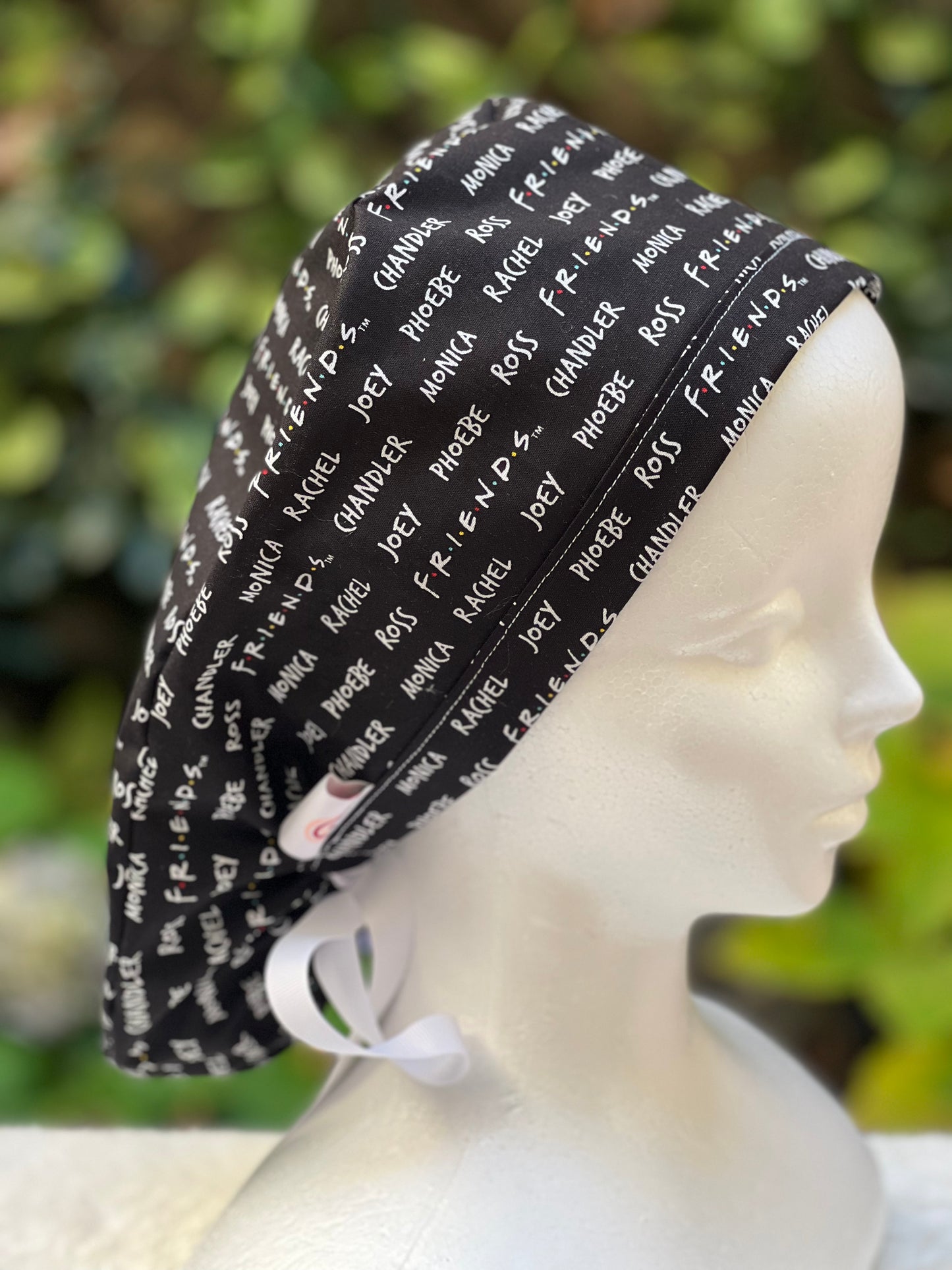 Friends ponytail scrub cap