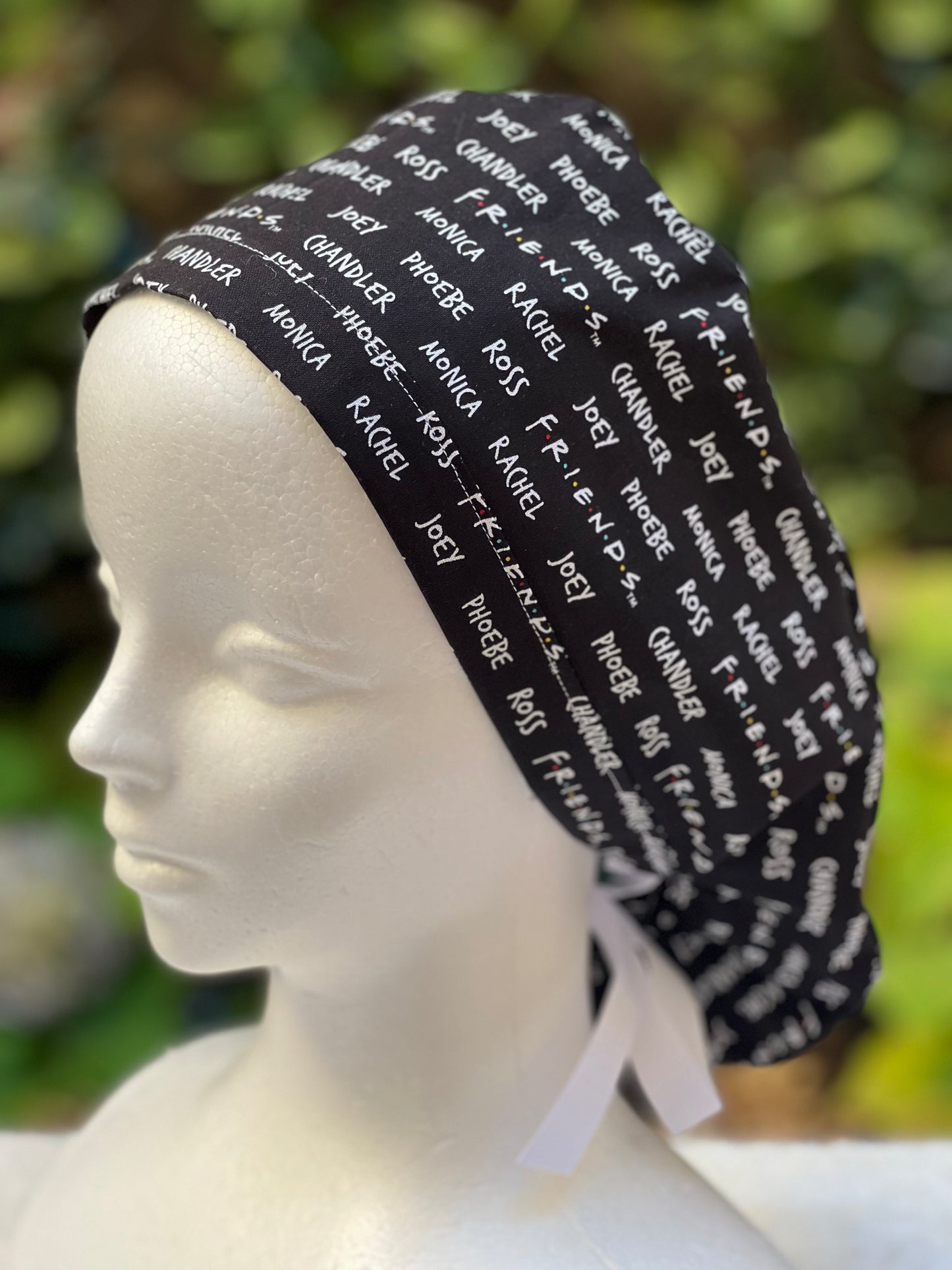Friends ponytail scrub cap