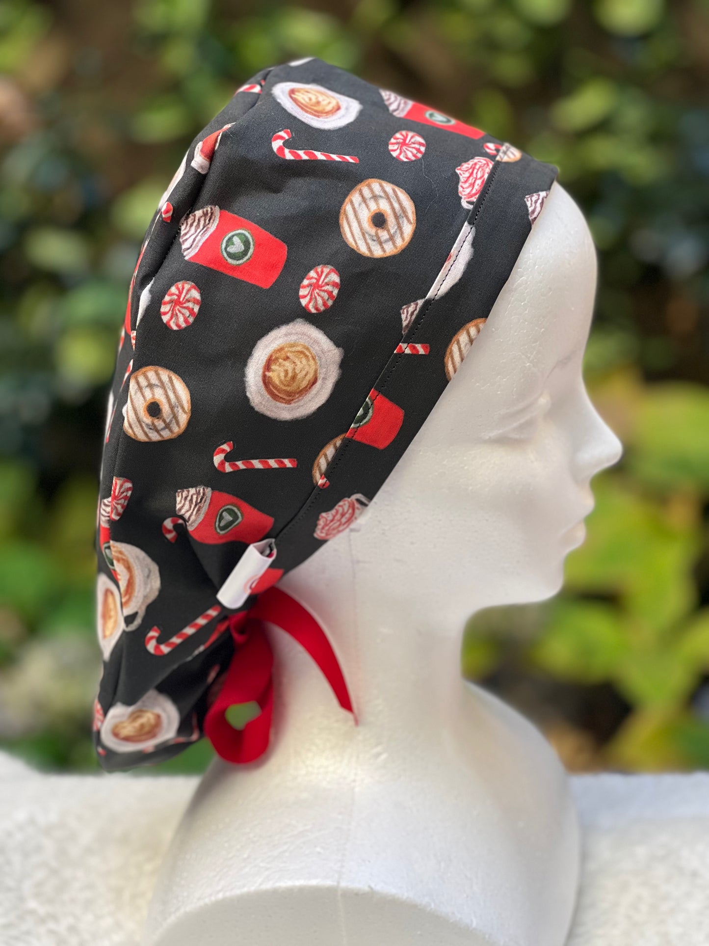 Christmas scrub cap