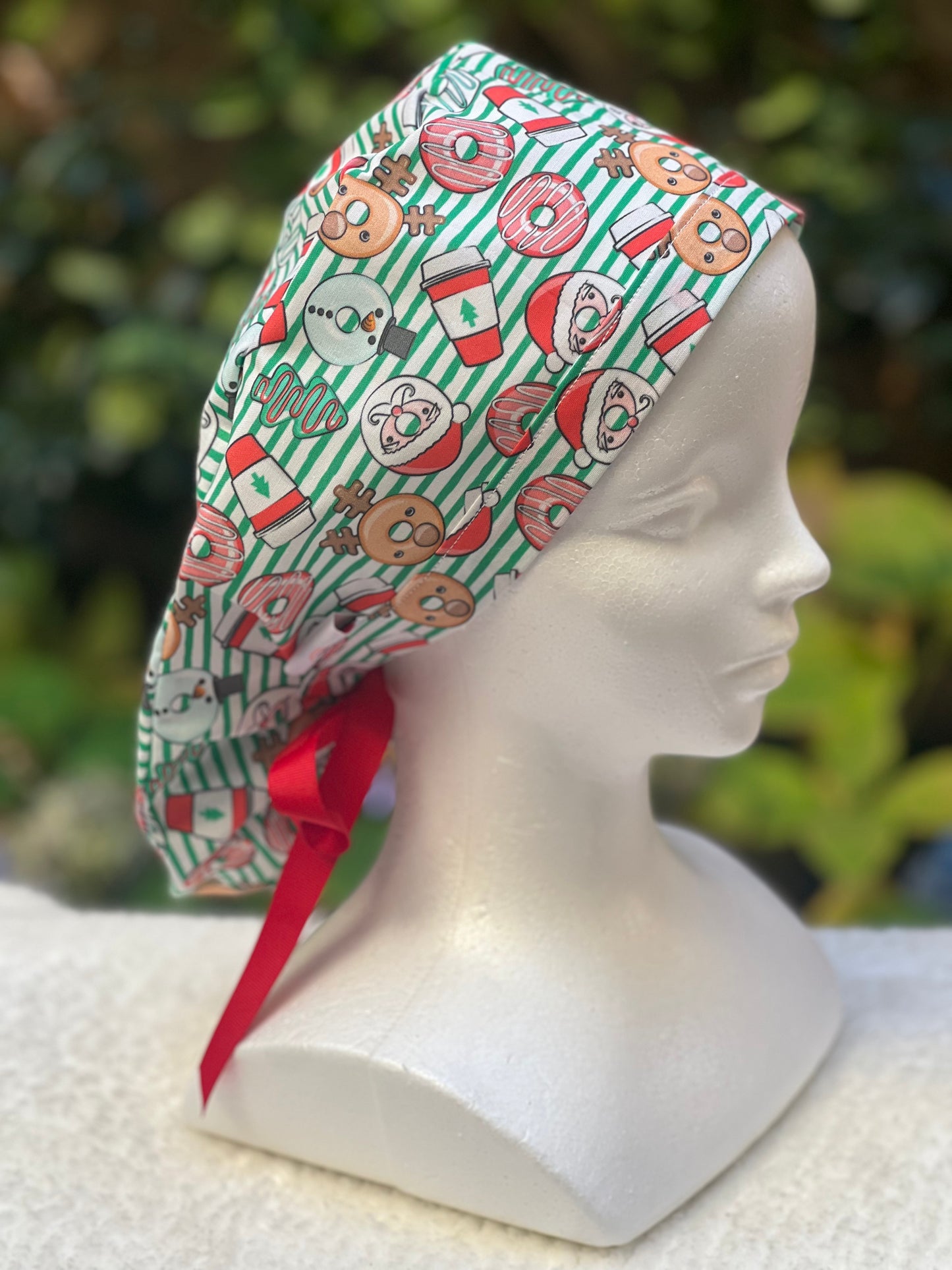 Christmas scrub cap