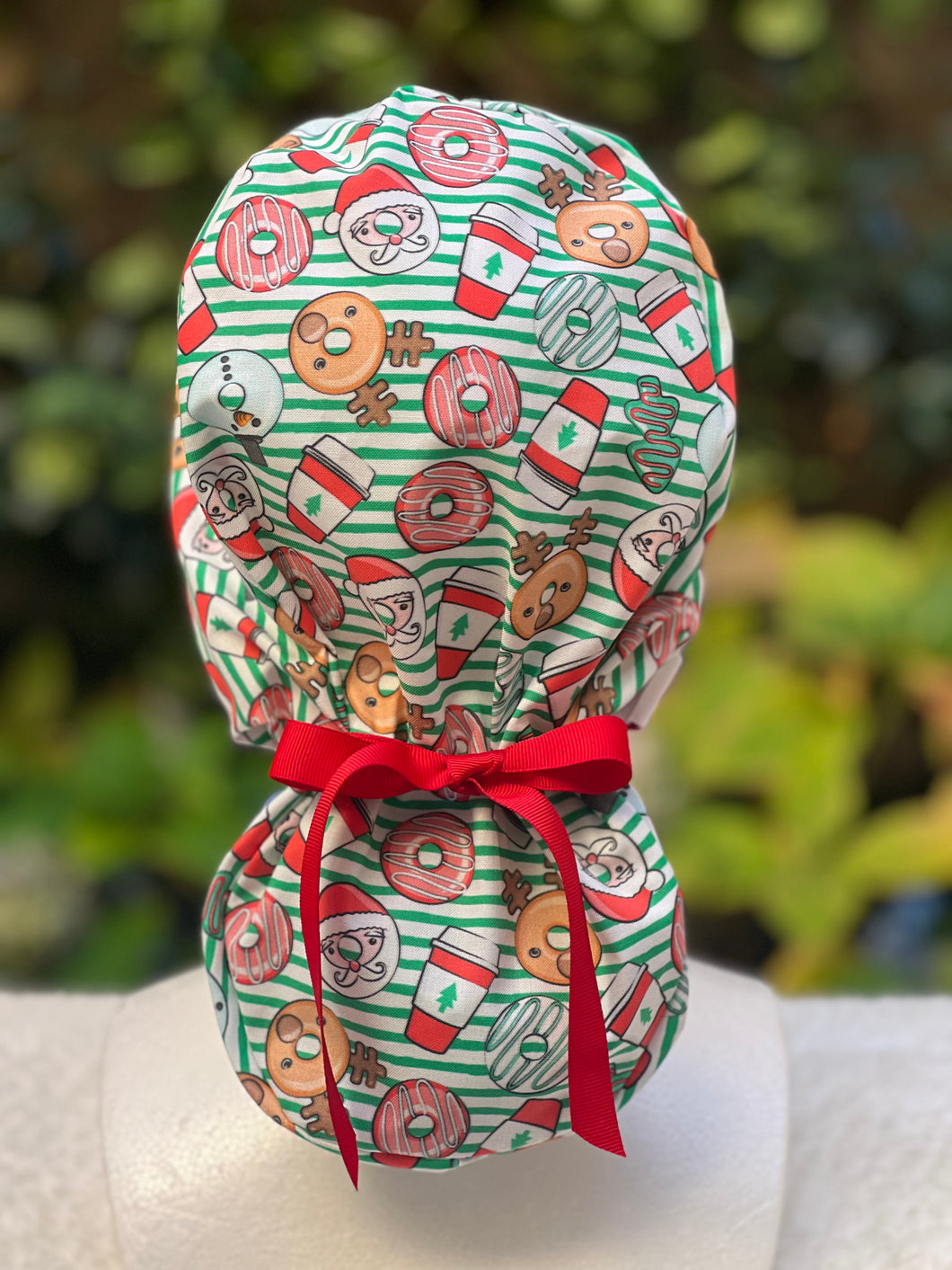 Christmas scrub cap