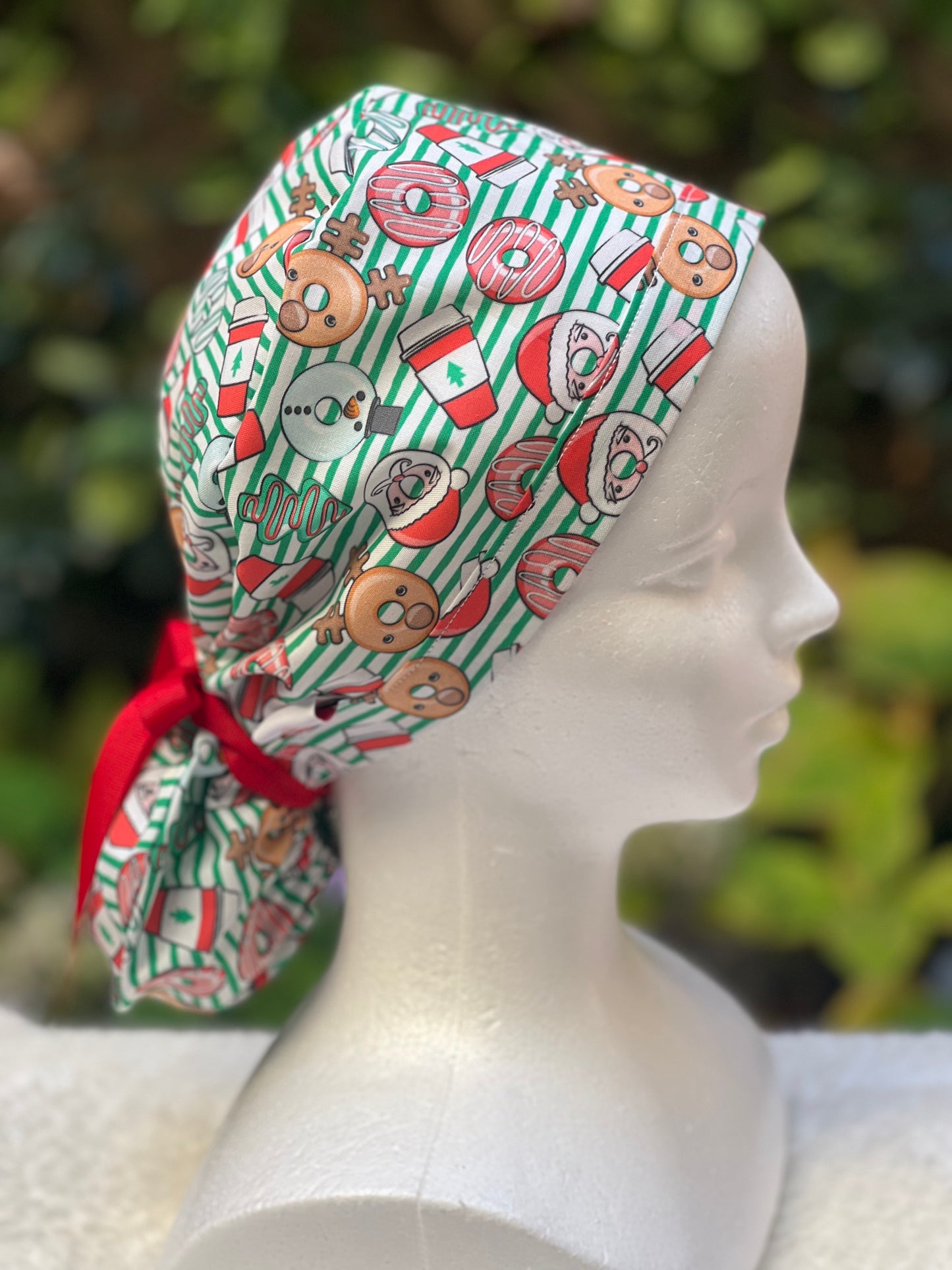 Christmas scrub cap