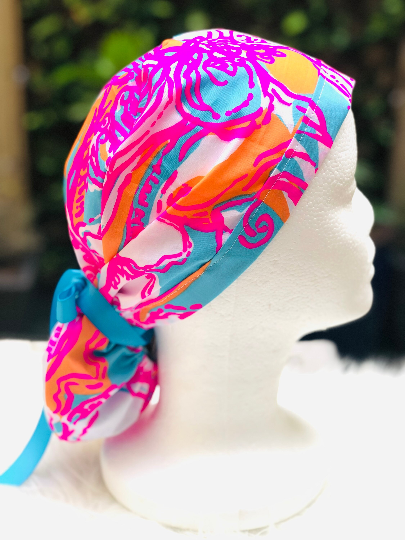 Della Ponytail Scrub Cap