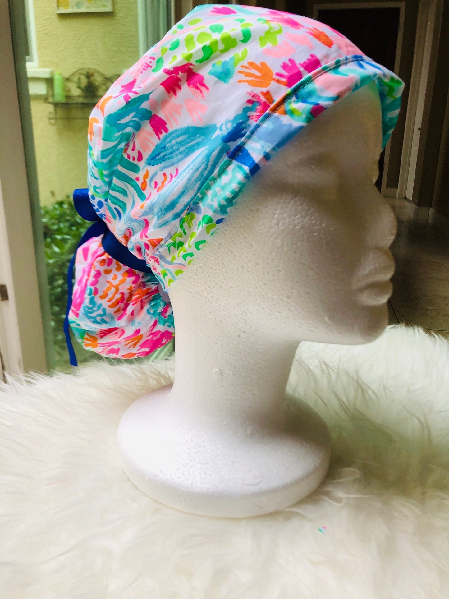 Sapphire Blossom - Ponytail Cap