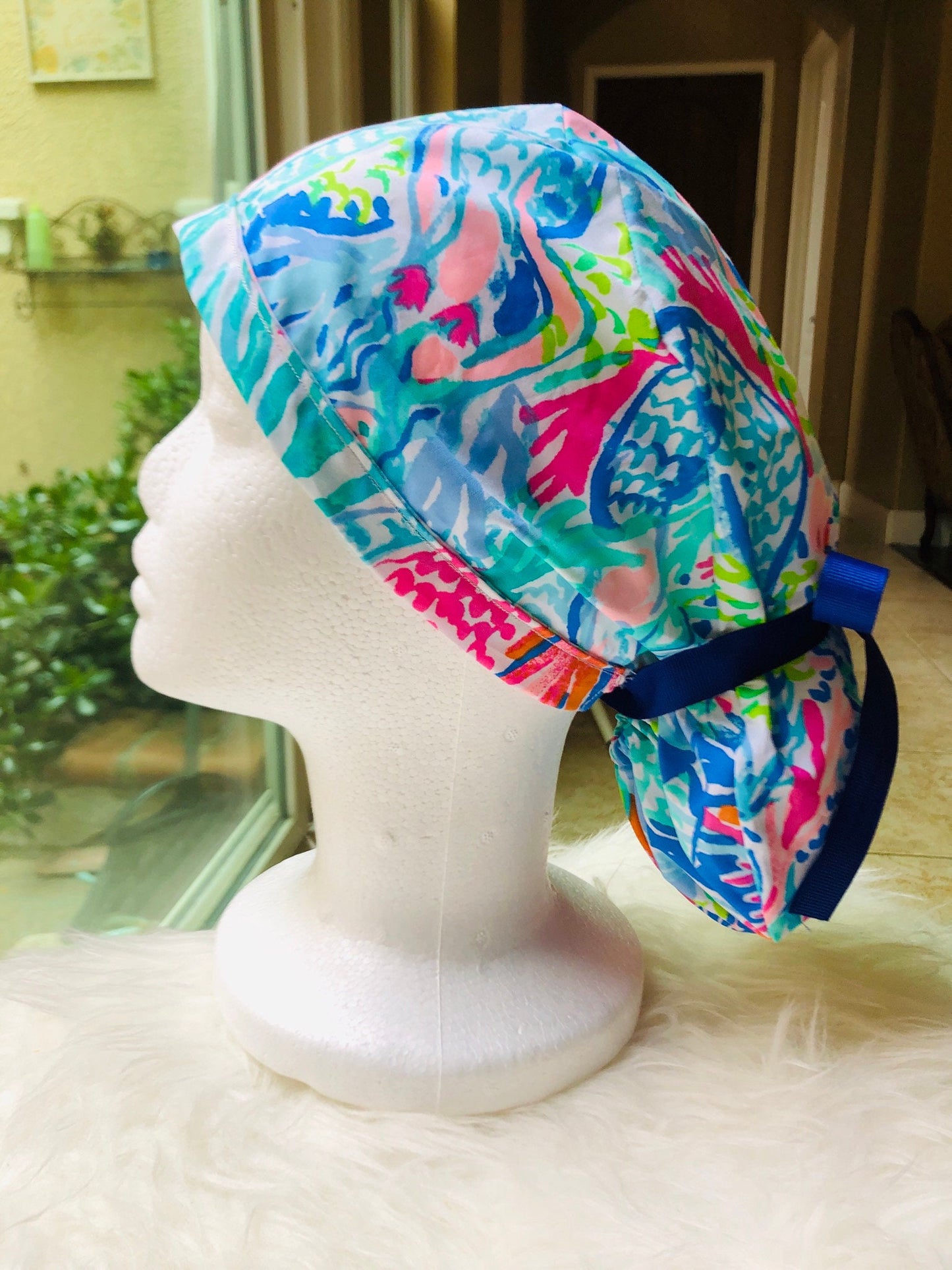 Sapphire Blossom - Ponytail Cap