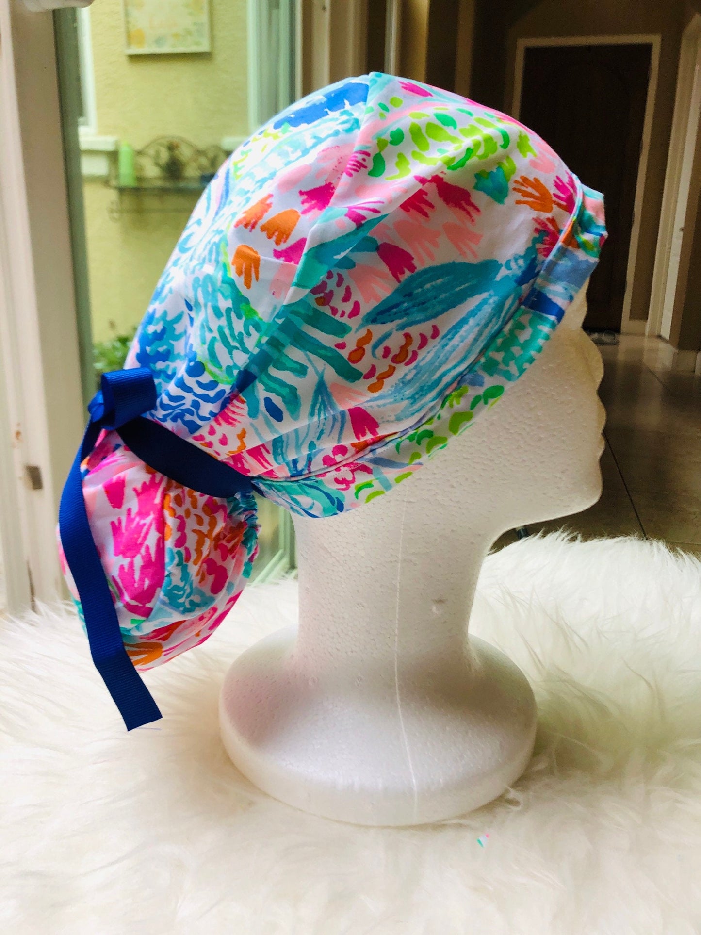 Sapphire Blossom - Ponytail Cap