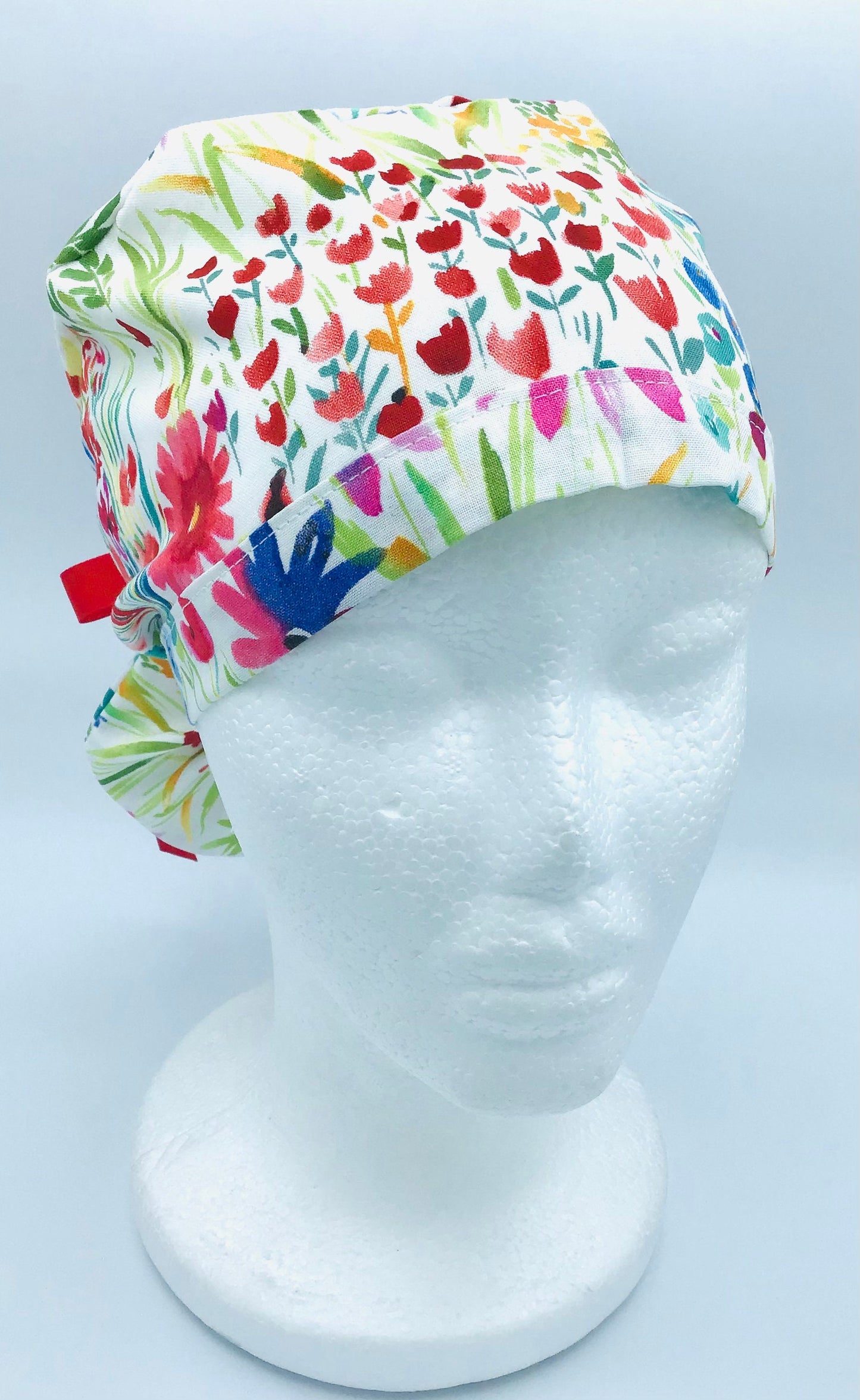 Fleur - Ponytail Scrub Cap